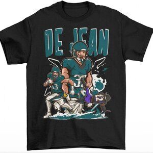 NEW Cooper DeJean Cartoon Football T-Shirt